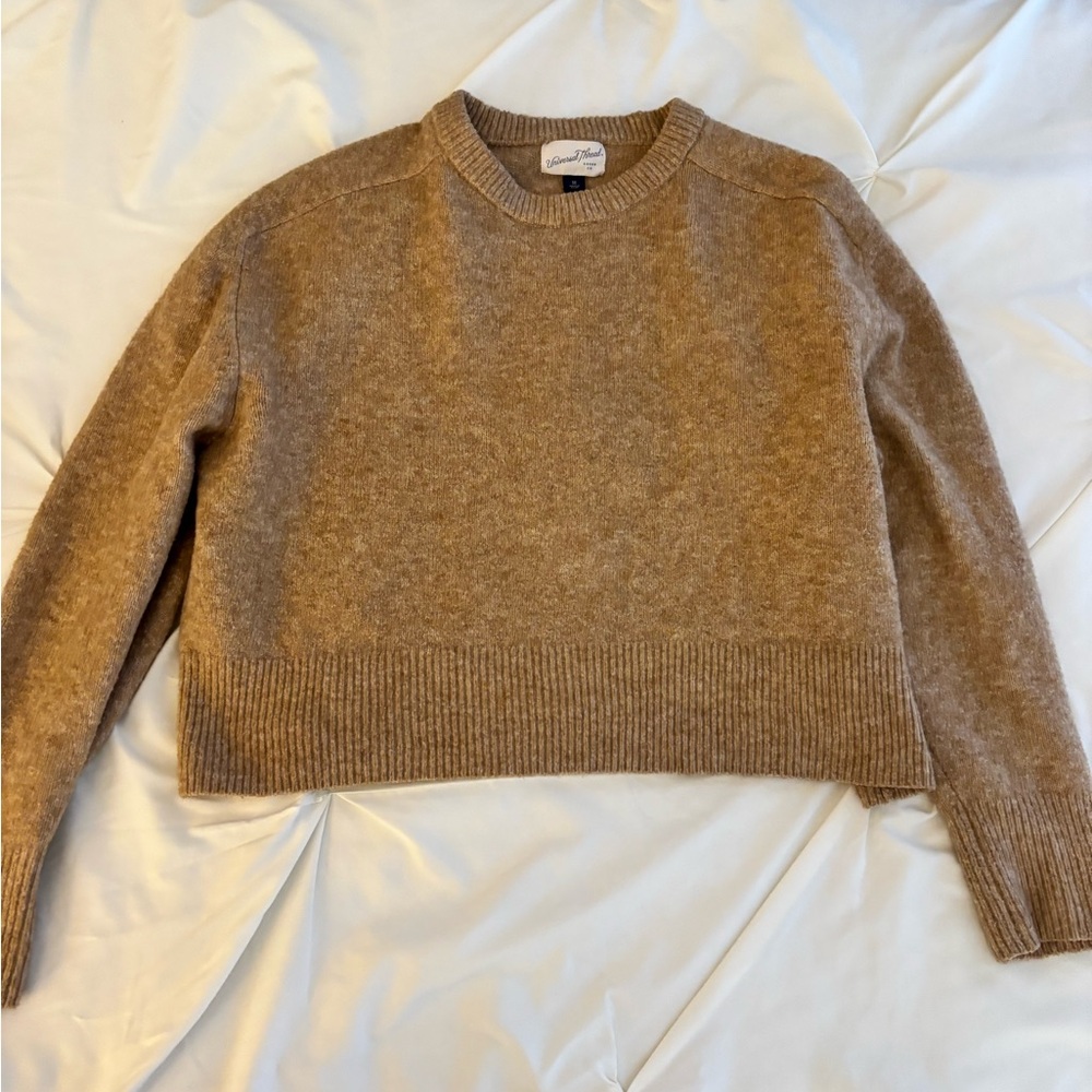 Universal Thread Tan Crew Neck Sweater